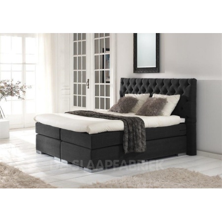 boxspring Gemini antraciet De-Slaapfabriek
