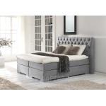 boxspring Gemini lichtgrijs De-Slaapfabriek