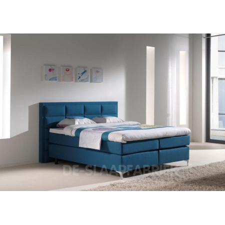 boxspring Milano blauw De-Slaapfabriek