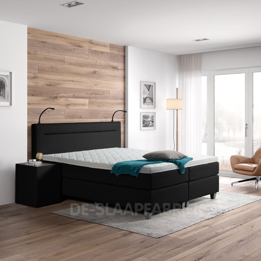 boxspring Oregon antraciet De-Slaapfabriek