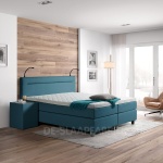 boxspring Oregon blauw De-Slaapfabriek