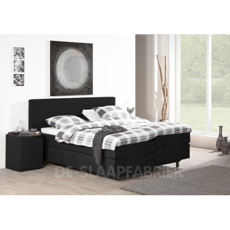Boxspring Washington Electro antraciet De-Slaapfabriek
