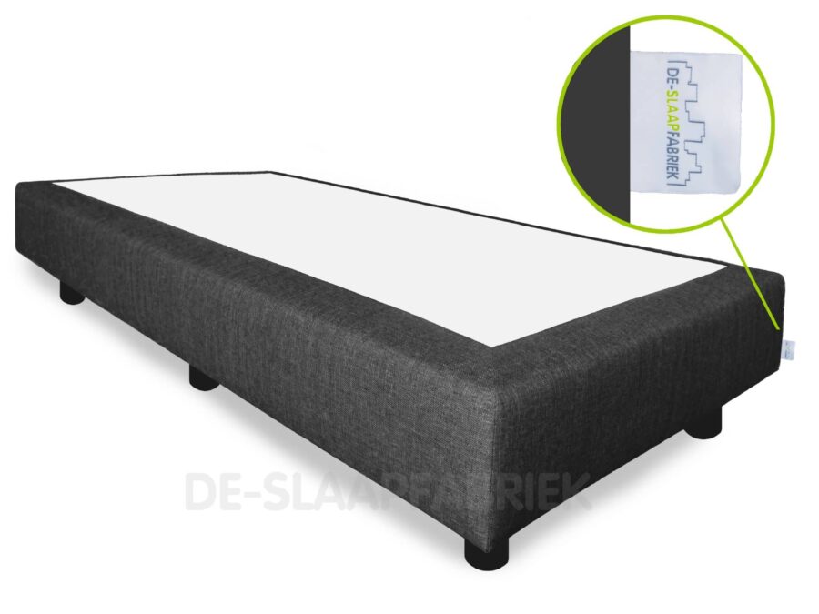 Boxspring zonder matras Letto Speciale De-Slaapfabriek Antraciet