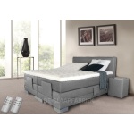 boxspring Evogue XL Electro lichtgrijs De-Slaapfabriek