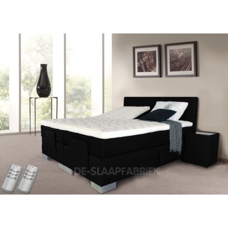 boxspring Evogue XL Electro zwart De-Slaapfabriek