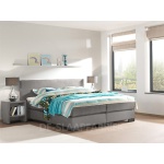 boxspring Provincia lichtgrijs De-Slaapfabriek