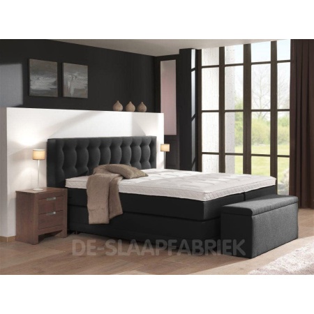 boxspring Capitonata antraciet De-Slaapfabriek
