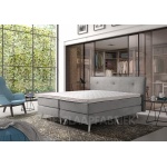 boxspring Quebeck lichtgrijs De-Slaapfabriek