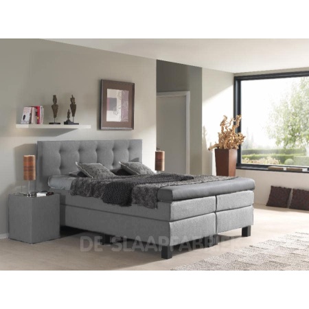boxspring Toscane lichtgrijs De-Slaapfabriek