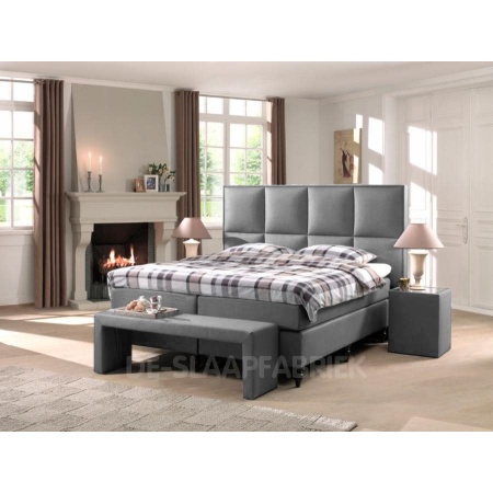 hoofdbord met vakken Carrera lichtgrijs De-Slaapfabriek