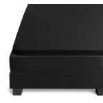 Jersey hoeslaken topper - zwart De-Slaapfabriek