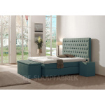 oversized hoofdbord gecapitonneerd Barone Superior blauw De-Slaapfabriek