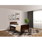 Senioren bed comfort compleet donkerbruin De-Slaapfabriek