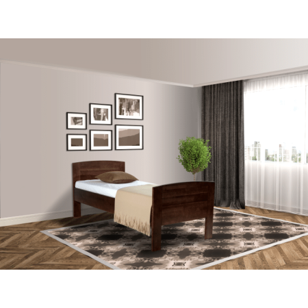 Senioren bed comfort compleet donkerbruin De-Slaapfabriek