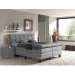 los hoofdbord met knopen Toscane lichtgrijs De-Slaapfabriek