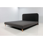 boxspring zonder matrassen incl hoofdbord met bies