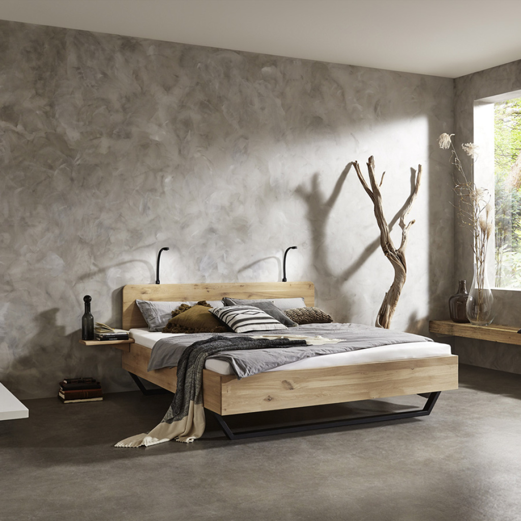 massief eiken bed Mine