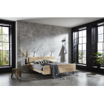 industrieel eiken bed Lotus