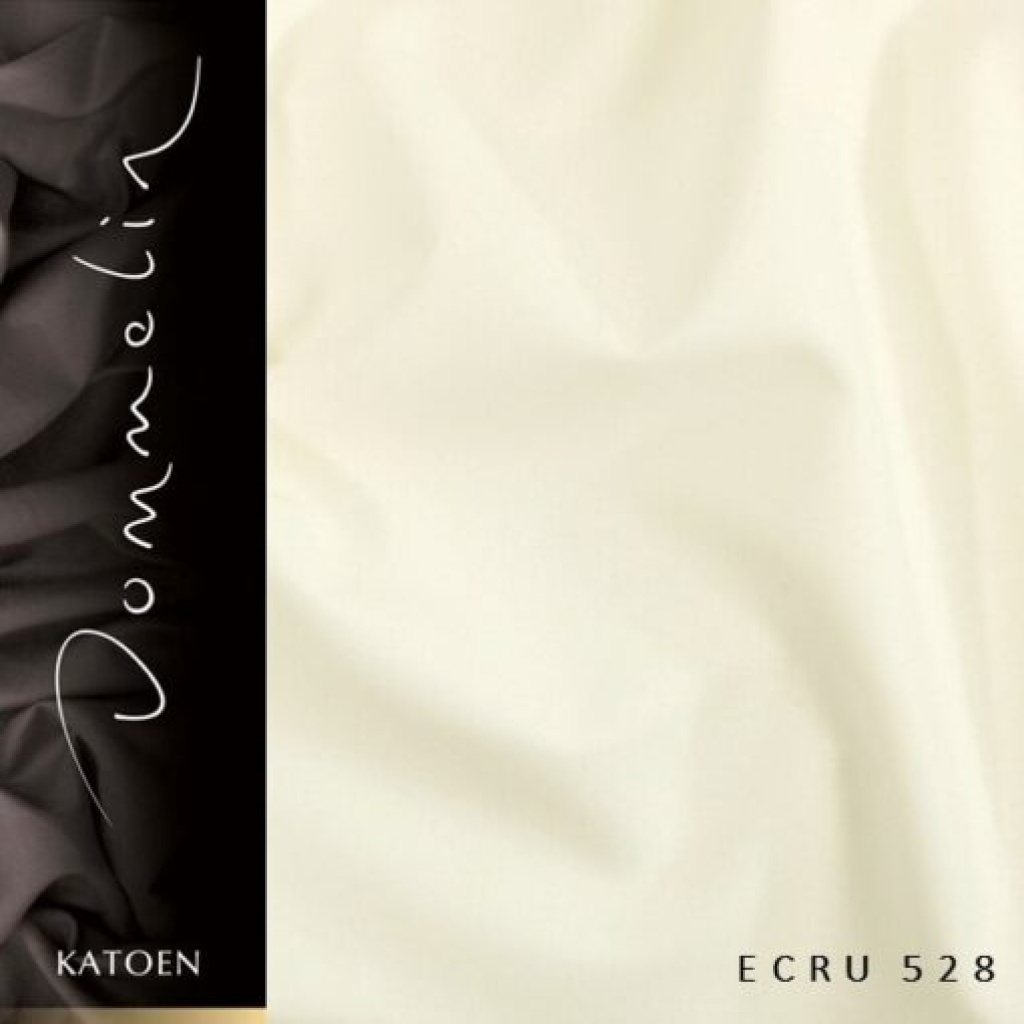 Extra breed dekbedovertrek Dommelin Uni katoen ecru De-Slaapfabriek