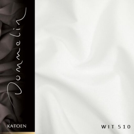 Extra breed dekbedovertrek Dommelin Uni katoen wit de-slaapfabriek