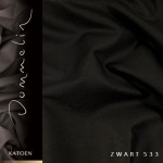 Extra breed dekbedovertrek Dommelin Uni katoen zwart de-slaapfabriek