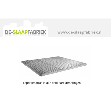 Topper koudschuim op maat, 4 cm hoog de-slaapfabriek