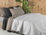 Dekbedovertrek Extra groot Lavado steenkool zilver taupe de-slaapfabriek 2