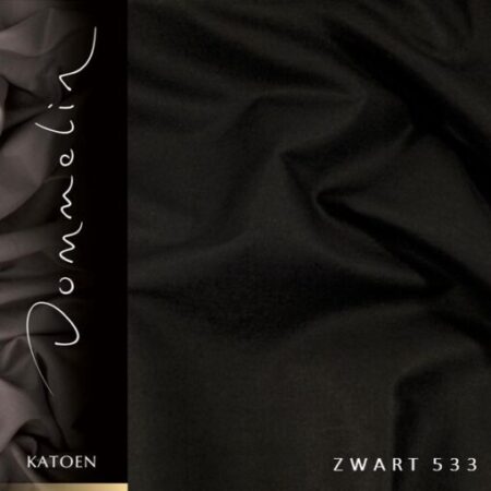 Kussensloop Dommelin katoen zwart set van 2 de-slaapfabriek