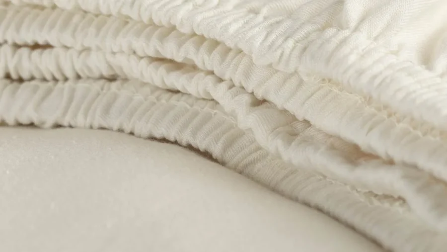 Cinderella jersey hoeslaken topper - ivory de-slaapfabriek 4