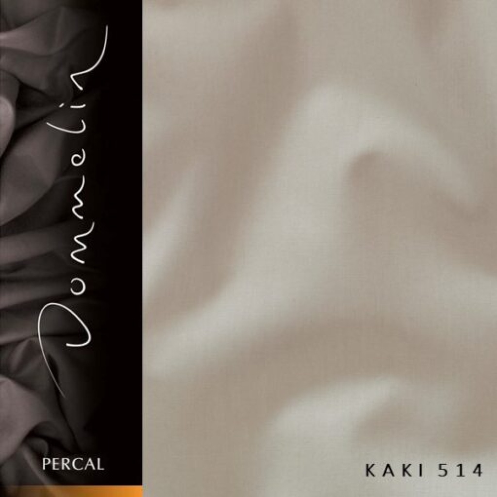 Dommelin Percal TC200 hoeslaken topper - kaki de-slaapfabriek