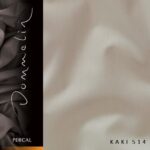 Dommelin Percal TC200 hoeslaken topper - kaki de-slaapfabriek