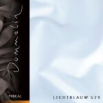 Dommelin Percal TC200 hoeslaken topper - lichtblauw de-slaapfabriek