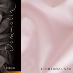 Dommelin Percal TC200 hoeslaken topper - lichtroze de-slaapfabriek