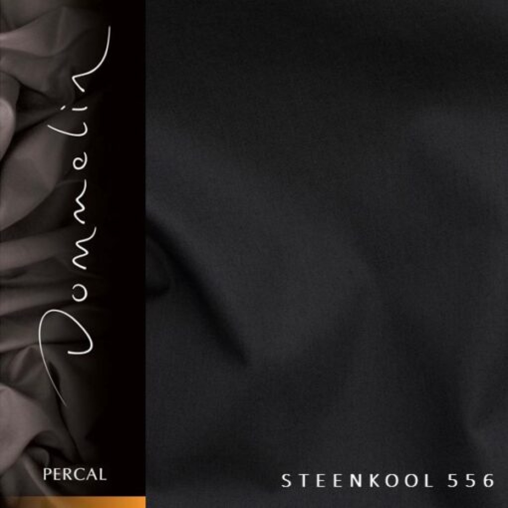 Dommelin Percal TC200 hoeslaken topper - steenkool de-slaapfabriek