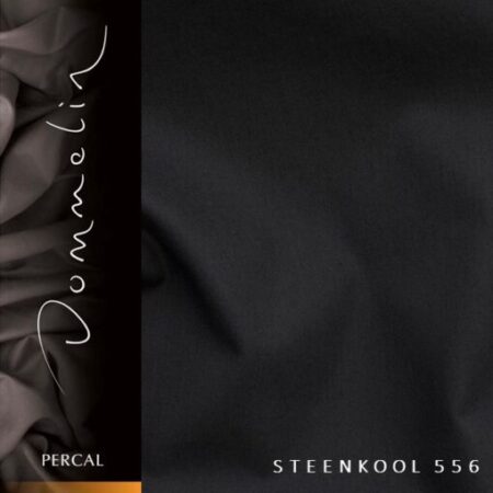Dommelin Percal TC200 hoeslaken topper - steenkool de-slaapfabriek