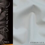 Dommelin Percal TC200 hoeslaken topper - zilver de-slaapfabriek