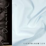 Extra breed dekbedovertrek Dommelin Uni katoen lichtblauw de-slaapfabriek