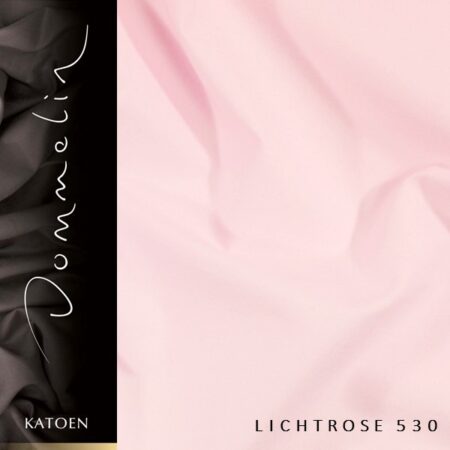 Extra breed dekbedovertrek Dommelin Uni katoen lichtroze de-slaapfabriek