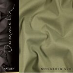 Extra breed dekbedovertrek Dommelin Uni katoen mosgroen de-slaapfabriek