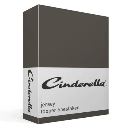 Cinderella Jersey hoeslaken topper - antraciet 1 de-slaapfabriek