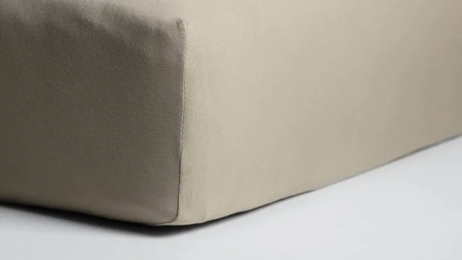 Cinderella Jersey hoeslaken topper - taupe 2 de-slaapfabriek