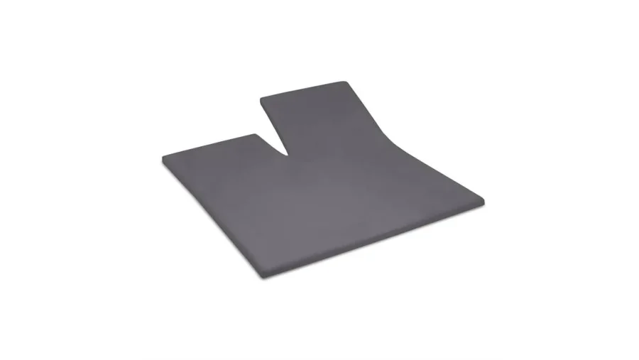 Cinderella jersey split hoeslaken topper - antraciet 2 de-slaapfabriek