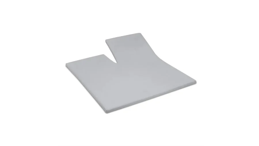 Cinderella jersey split hoeslaken topper - licht grijs 2 de-slaapfabriek