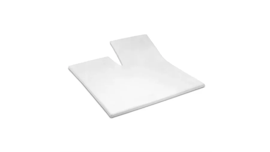 Cinderella jersey split hoeslaken topper - wit 2 de-slaapfabriek