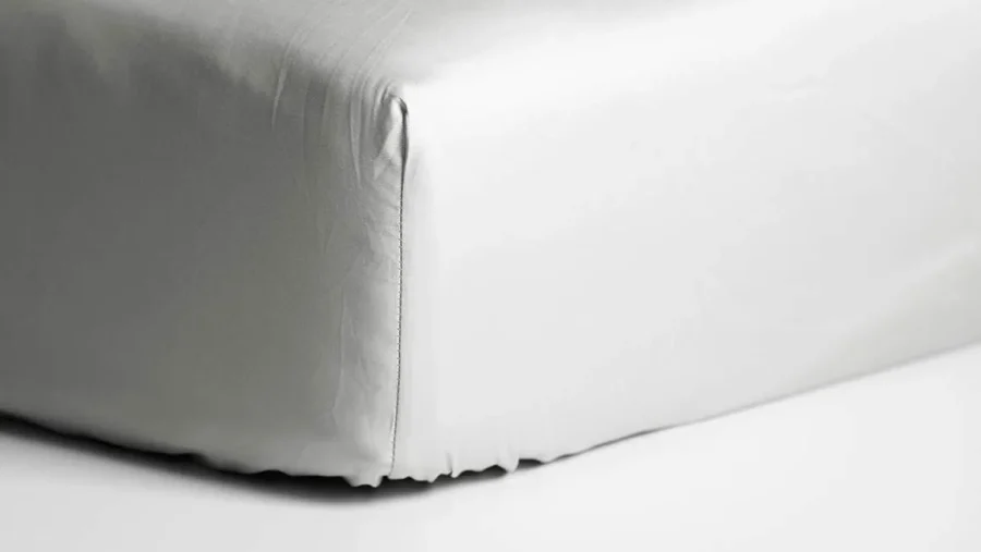 Cinderella katoen satijn hoeslaken topper - lichtgrijs de-slaapfabriek 2