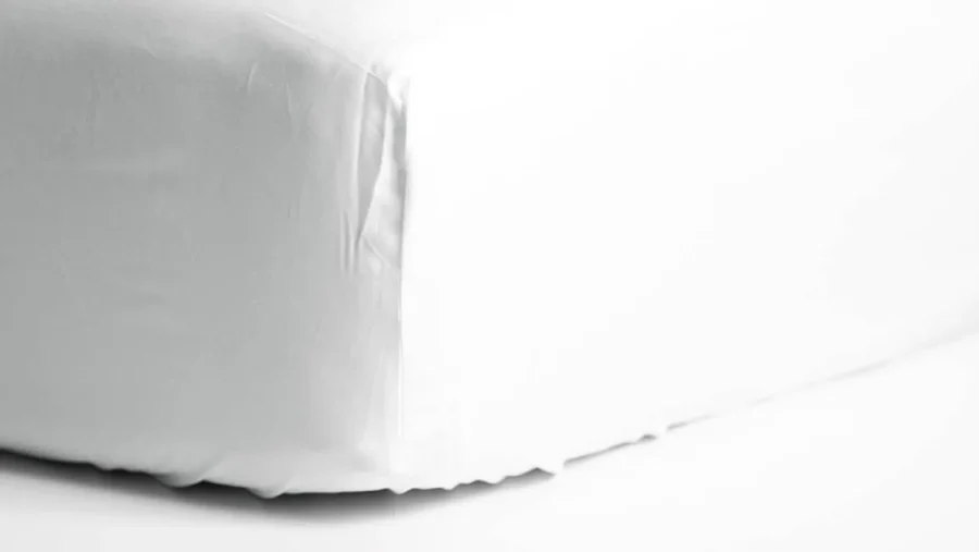 Cinderella katoen satijn hoeslaken topper - wit de-slaapfabriek 2