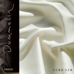 Extra breed dekbedovertrek Dommelin satijn double face ecru de-slaapfabriek