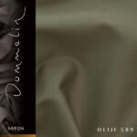 Extra breed dekbedovertrek Dommelin satijn double face olijf de-slaapfabriek