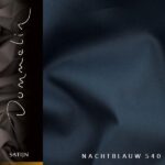 Extra breed dekbedovertrek Dommelin satijn nachtblauw de-slaapfabriek