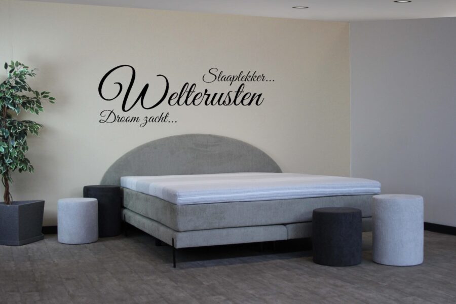 boxspring met rond hoofdbord